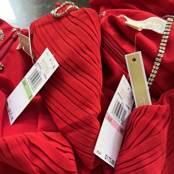 MICHAEL Michael Kors Glitter-Strap Pleated Mini Dress - Picture 15 of 15